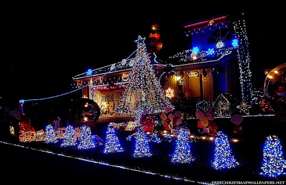 Christmas House Lights Wallpaper Christmas House Lights Wallpaper