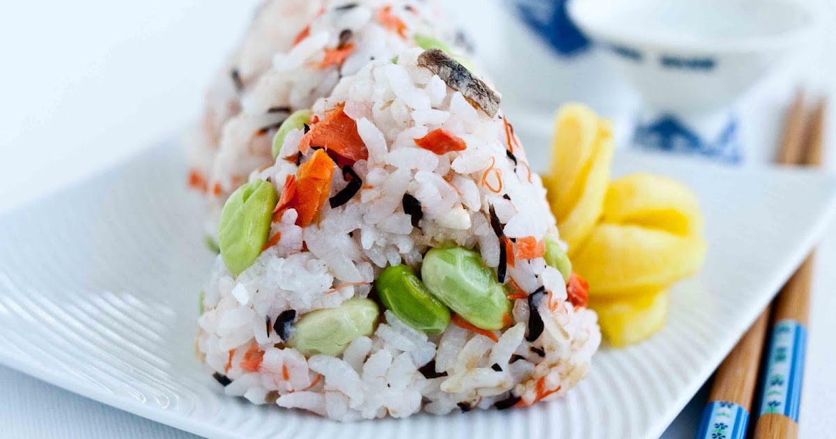 FOODjimoto Onigiri with Salmon and Edamame