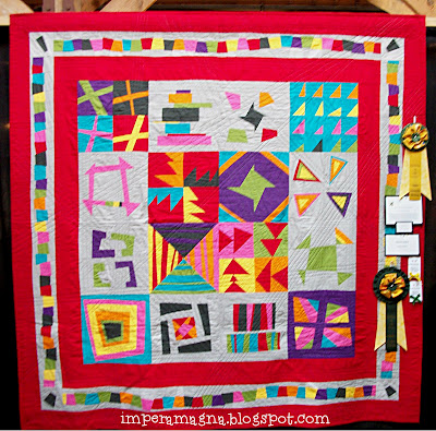 The Adventures of the Empress of the Universe Quilt Show part two Beestitched wonky star quilt front