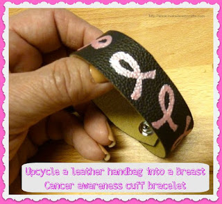 Breast cancer awareness wristlet