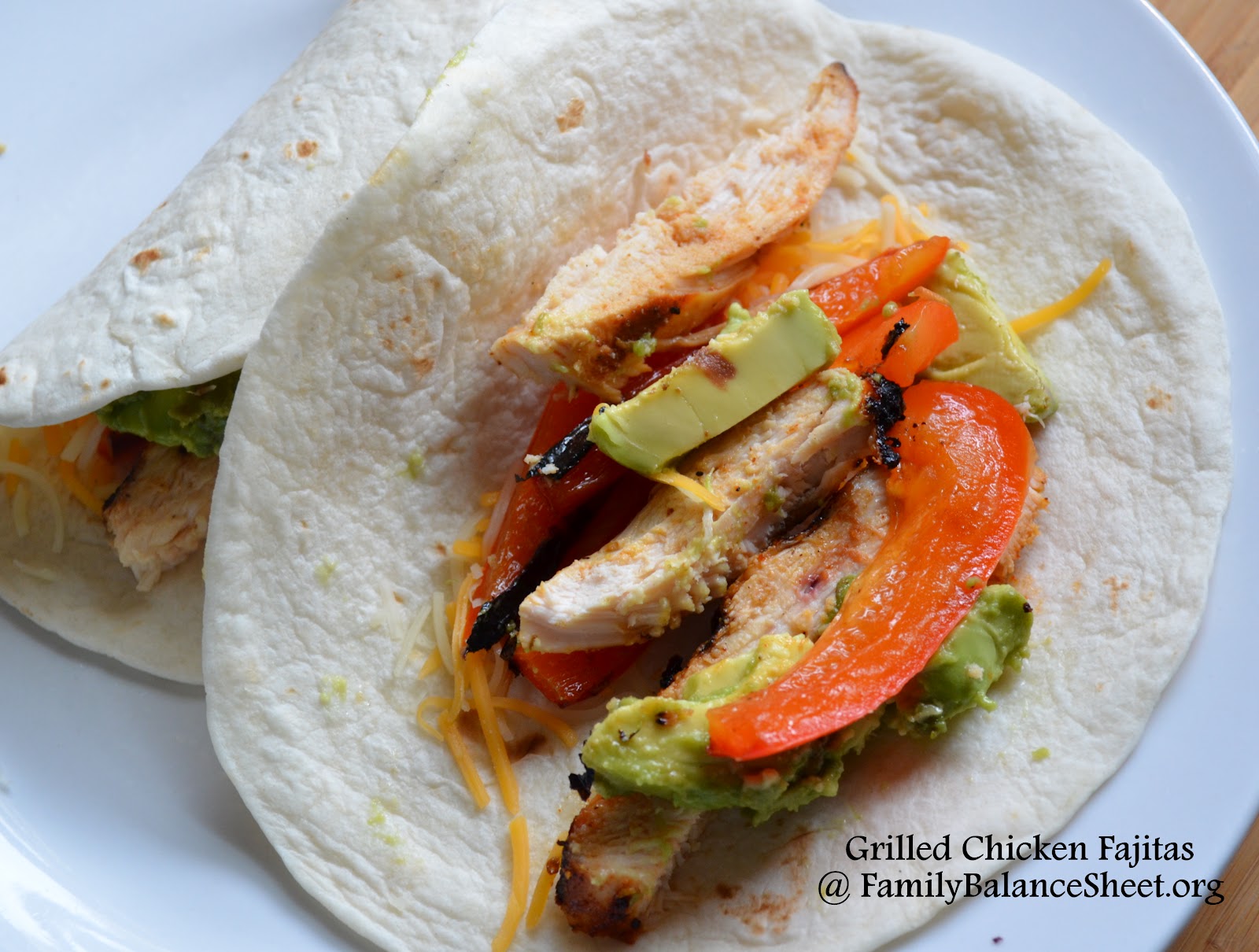 Grilled Chicken Fajitas Family Balance Sheet