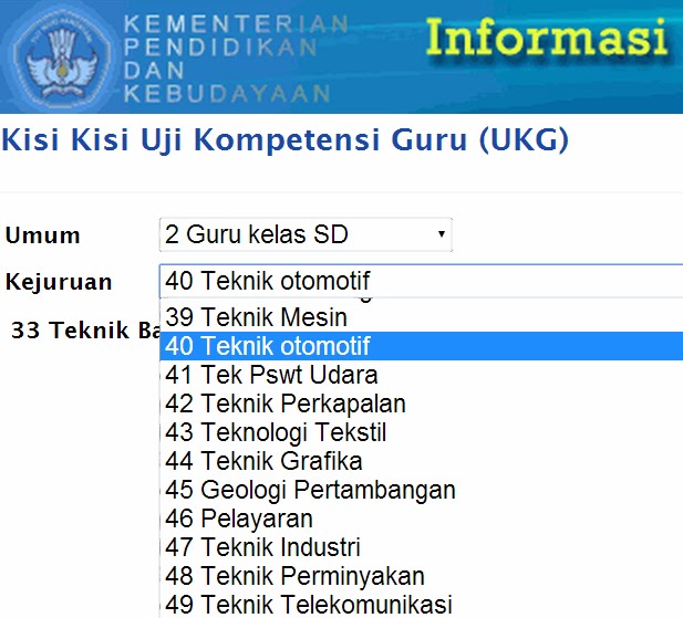 rpp terbaru DOWNLOAD KISIKISI SOAL UKG / UJI KOMPETENSI