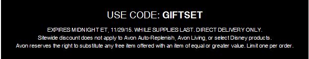 Avon Black Friday Coupons 2015