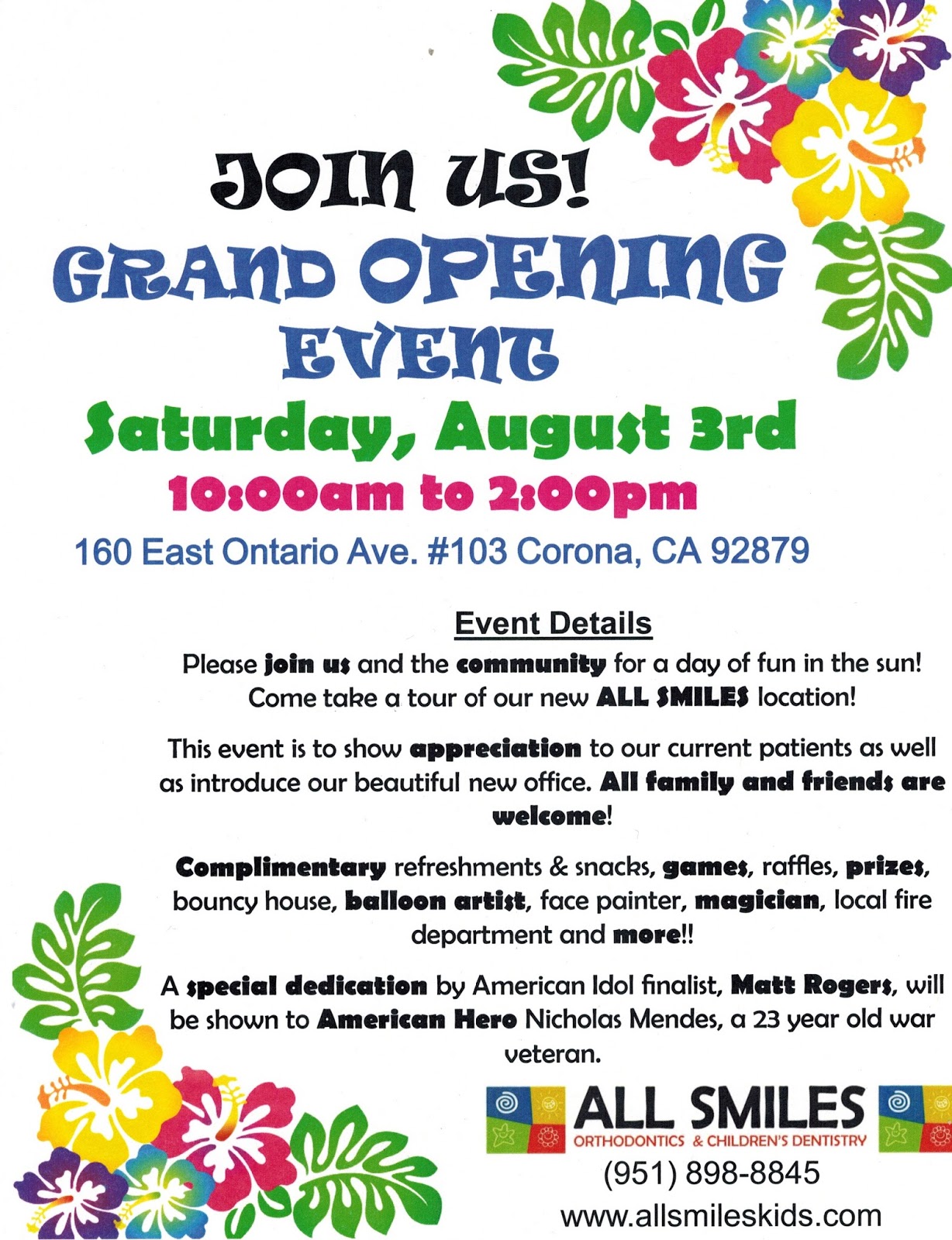 Dental Care of Corona Grand Opening Celebration at our Corona Dental