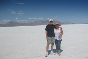 Here we are on the the Bonneville Salt Flats
