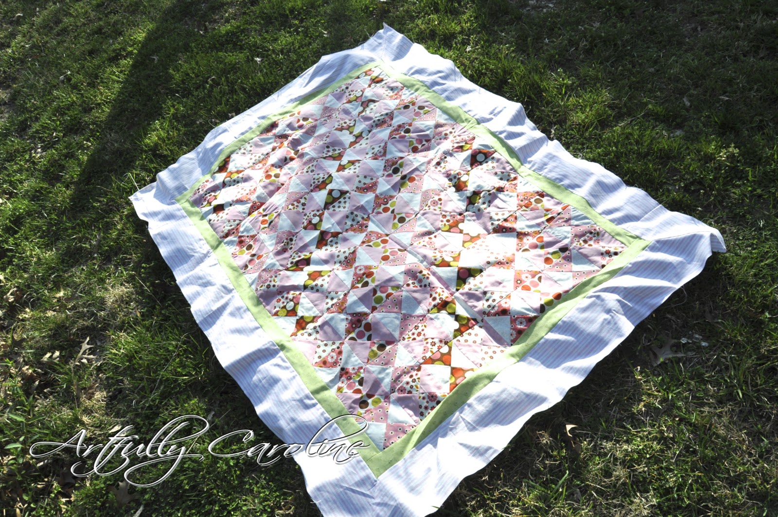 Artfully Caroline Hour glass quilt