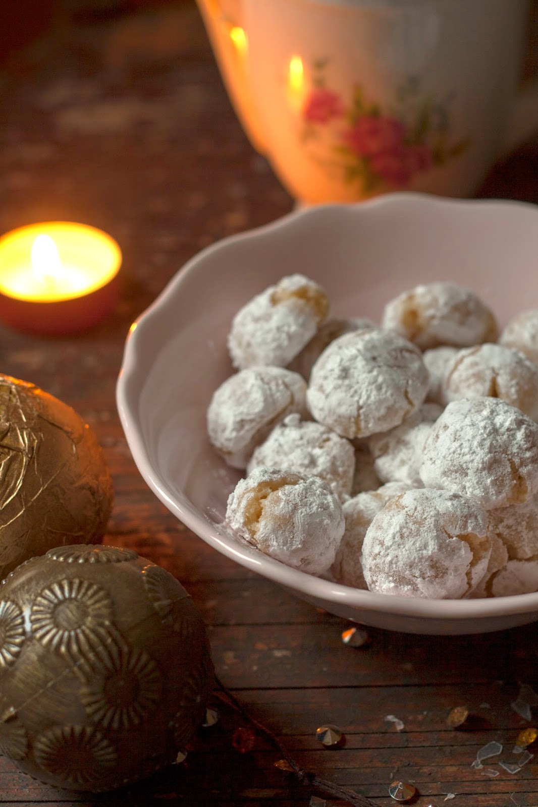Kerstkoekjes: sneeuwballen met hazelnoot