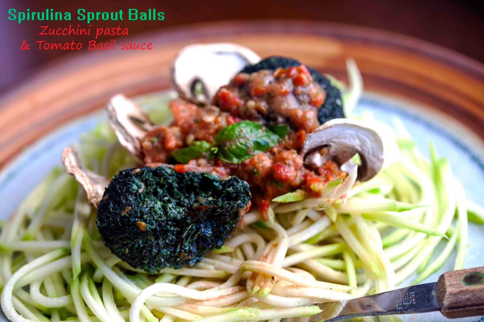 KARENLUVSLIFE SpirulinanSprout balls high protein, raw vegan and