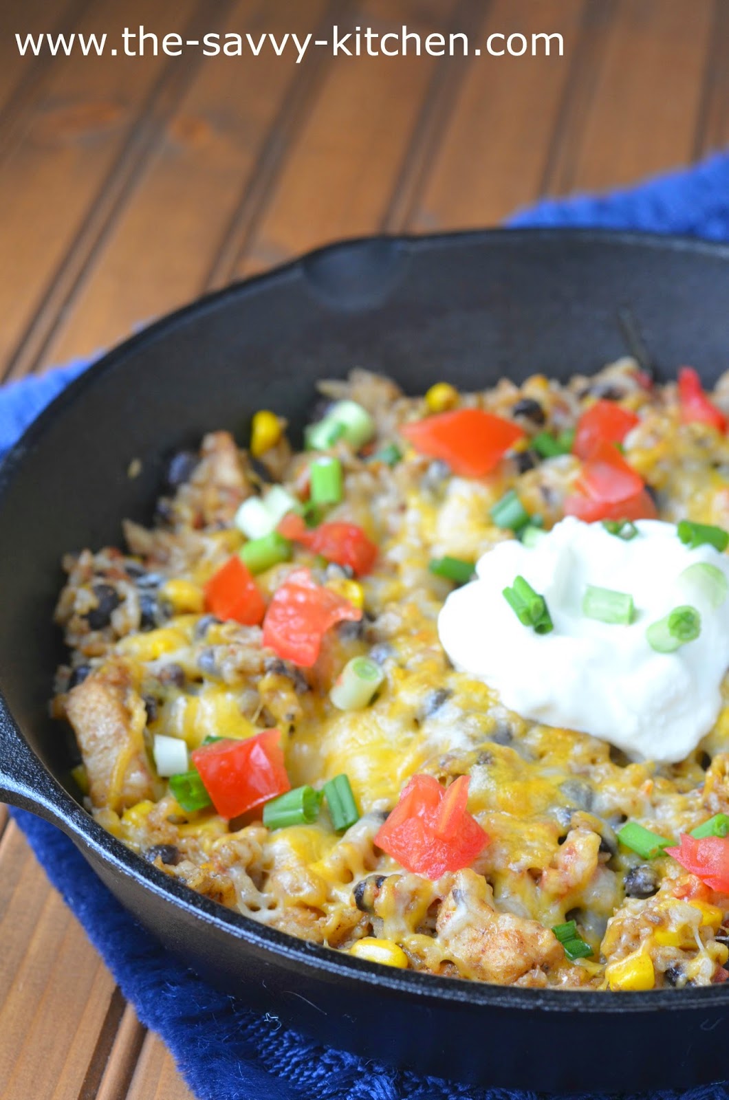 The Savvy Kitchen Mexican Rice and Chicken Bowl