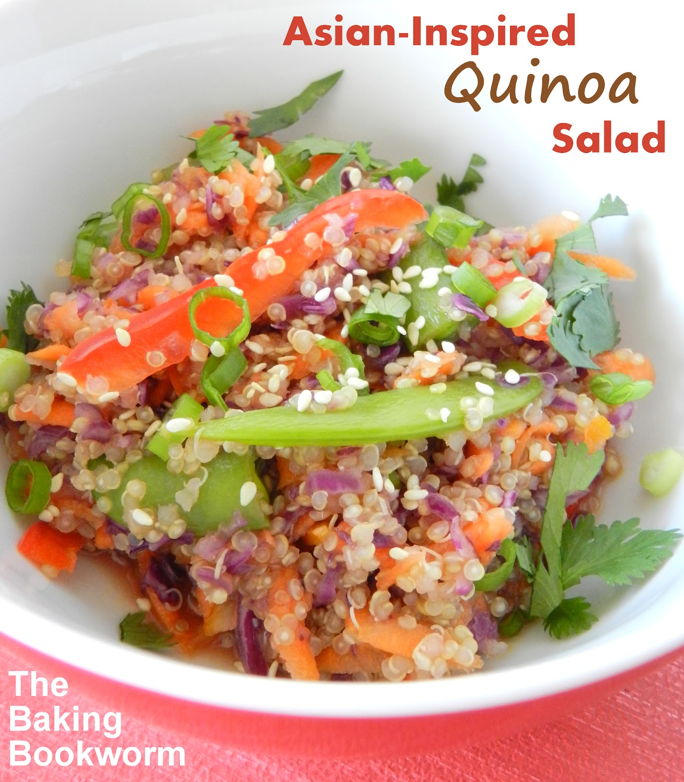 The Baking Bookworm AsianInspired Quinoa Salad
