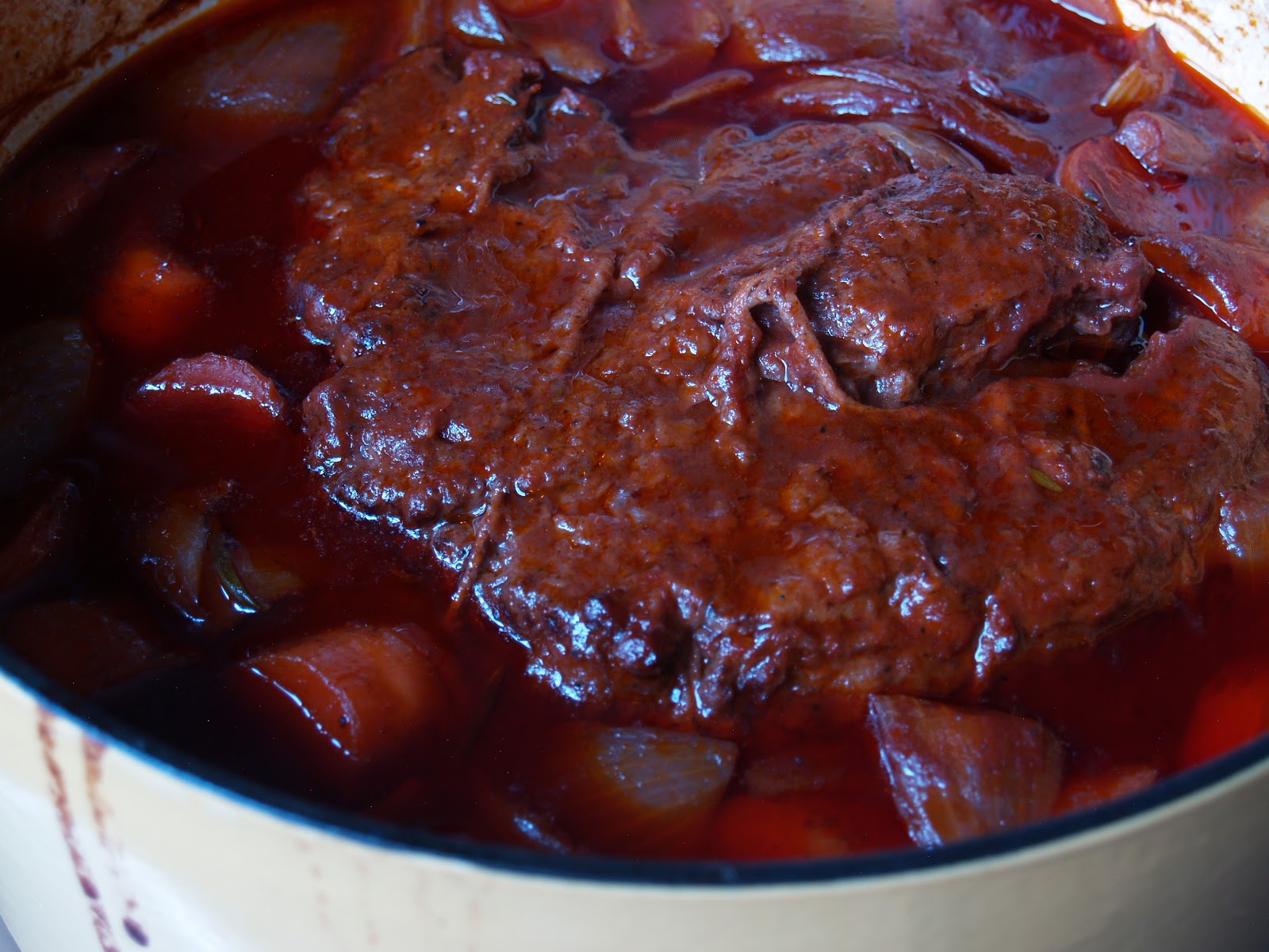 Persimmon and Peach Classic Pot Roast