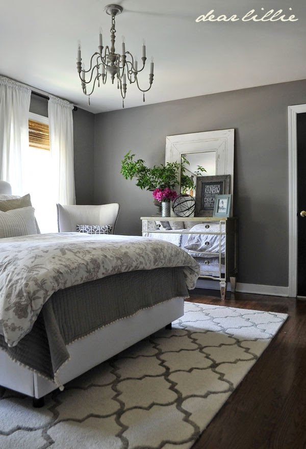 Dear Lillie Some Finishing Touches to Our Gray Guest Bedroom