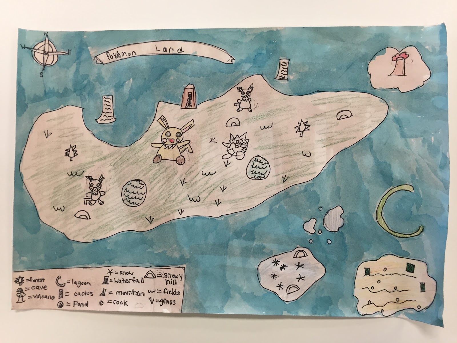 Thomas Elementary Art: Ancient Maps by 3rd Grade
