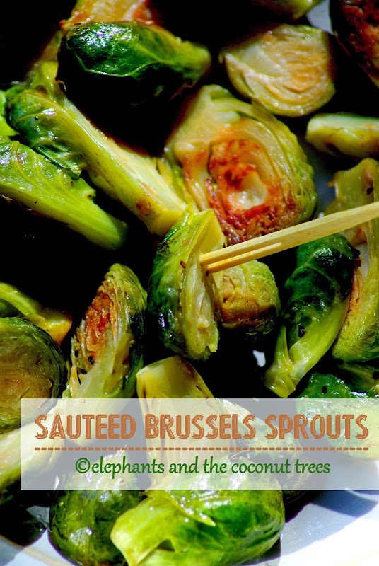 elephants and the coconut trees Sauteed Brussels Sprouts with Yogurt