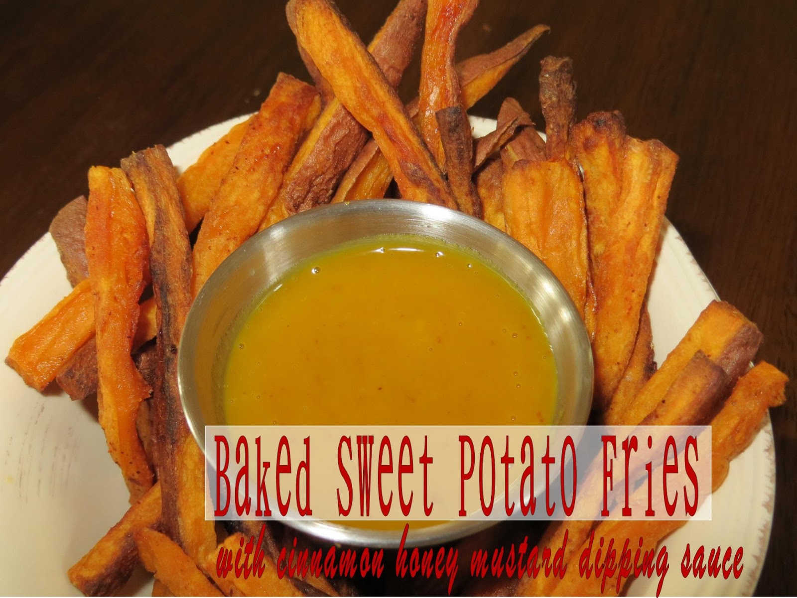 Two Magical Moms Baked Sweet Potato Fries with Cinnamon Honey Mustard