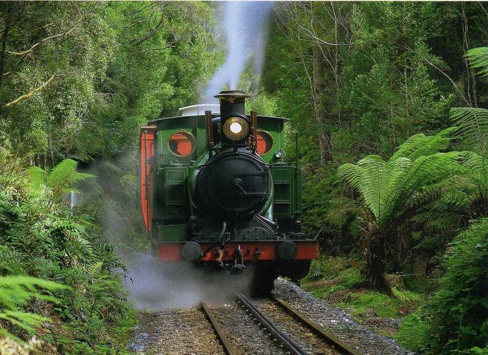transpress nz restored Abt cog wheel railway, Tasmania
