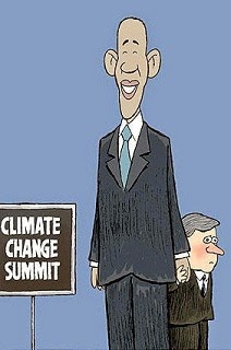 Theo Moudakis: Barack Obama & Stephen Harper at the Climate Change Summit.