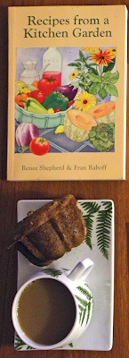 Garden Cookbook, Tea, and Homemade Muffin