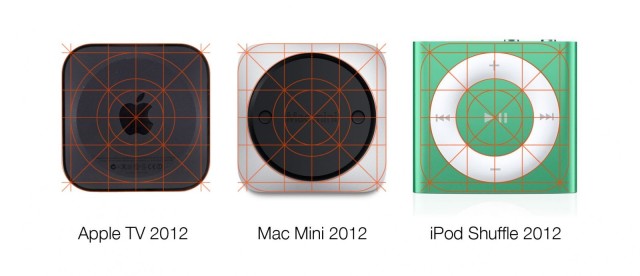 How Jony Ive's iOS7 Icon Grid Matches Up Against Real Apple Products
