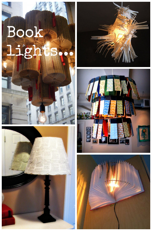 Upcycle A well lit book {book lights} the ReFab Diaries