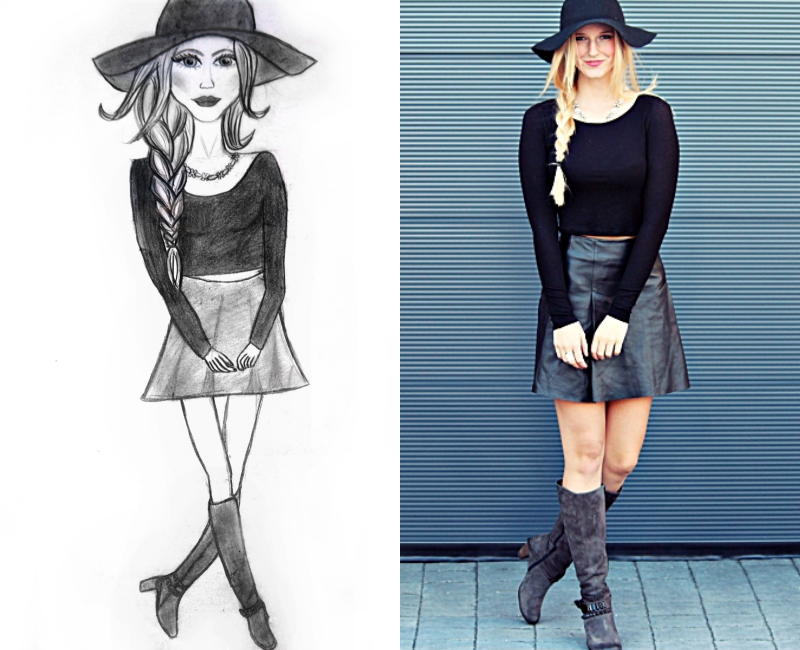 Outfit Wie Du Deinen Lederrock Im Herbst Kombinieren Kannst Linsenspiel Com