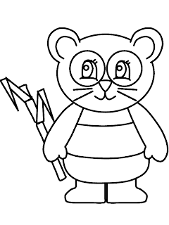 panda coloring pages, girl coloring pages