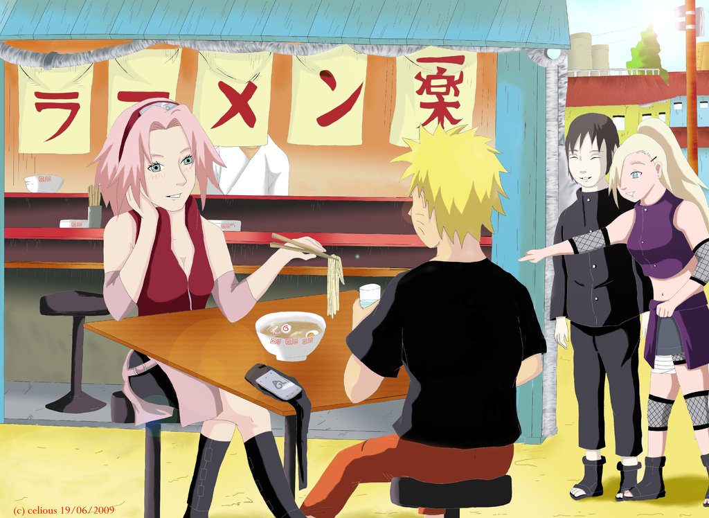 Naruto Fan art: Naruto & Sakura.