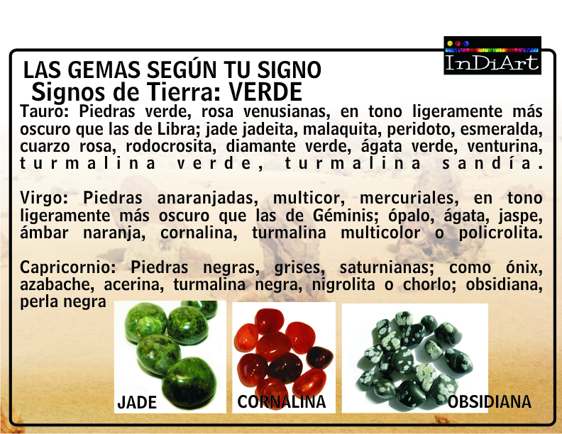 INDIART joyas: LAS GEMAS SEGÚN TU SIGNO