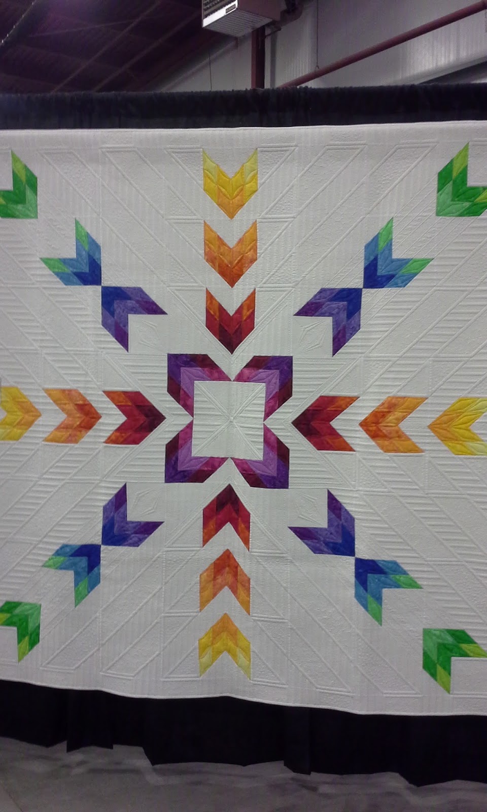 This Quilting Mama Rainbow Quilts of the Vermont Quilt Festival 2015