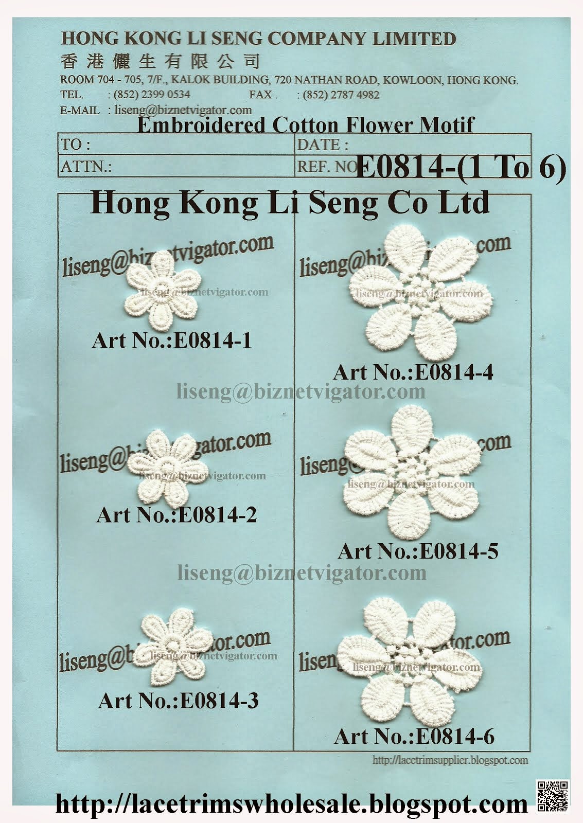 Lace Trims Wholesale Manufacturer and Supplier - Hong Kong Li Seng Co Ltd