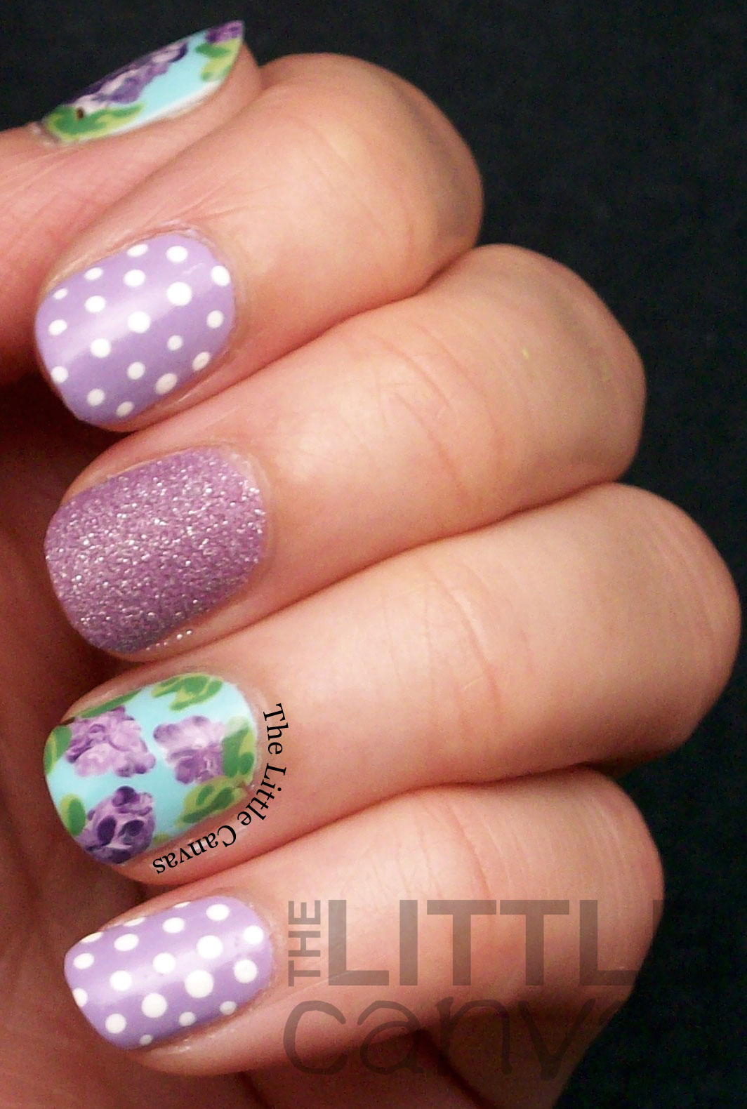 Lilac Nail Art The Little Canvas