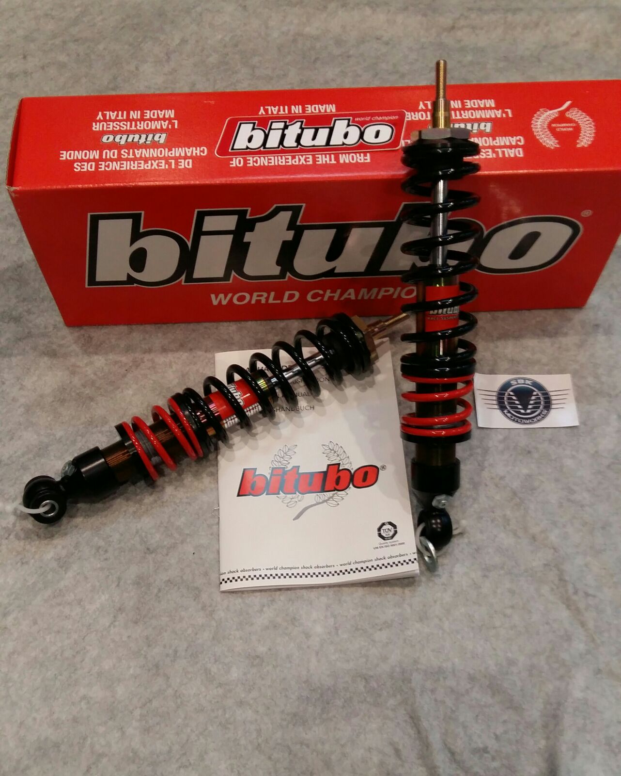 SBK Motoworks Bitubo Suspension for Vespa and Scooters