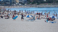 People on Bondi beach