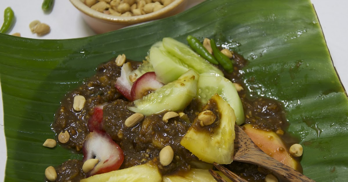 Indonesian Medan Food Rujak Medan Medan Fruit Salad