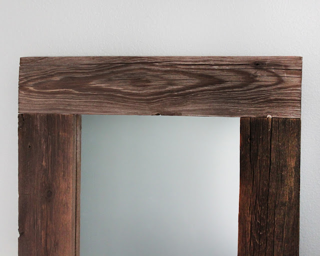 creatively christy DIY Reclaimed Wood Framed Mirror
