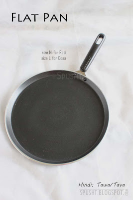 flat pan in hindi tawa