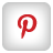social media icon button for pinterest