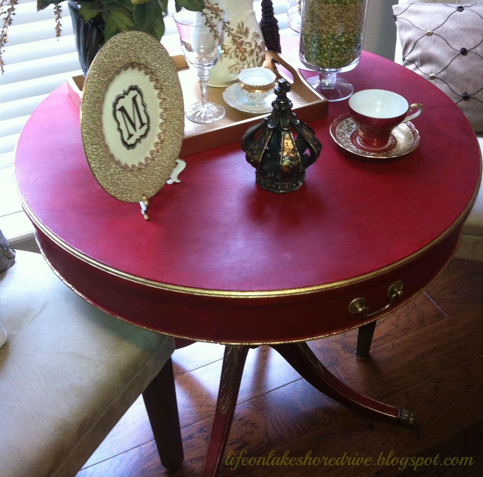 ASCP Emperor's Red Table Makeover Life on Lakeshore Drive