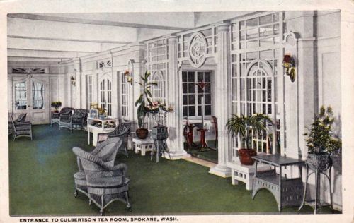 Tea With Friends Tea Room Postcard 23 Culbertson Tea