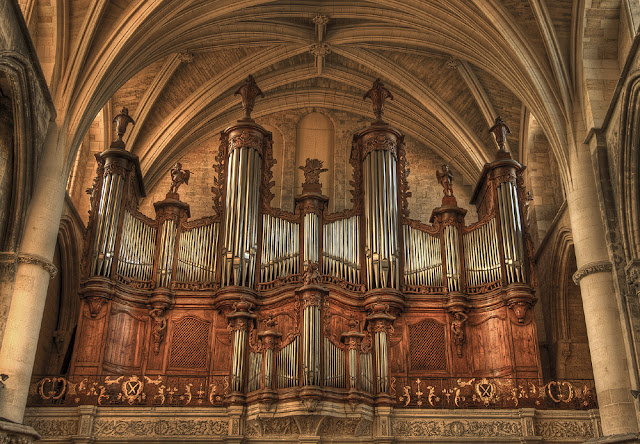 cathédrale de bordeaux, cathédrale saint andré bordeaux, photo hdr église, édifice religieux, buffet d'orgues église, buffet d'orgue cathédrale, photo fabien monteil