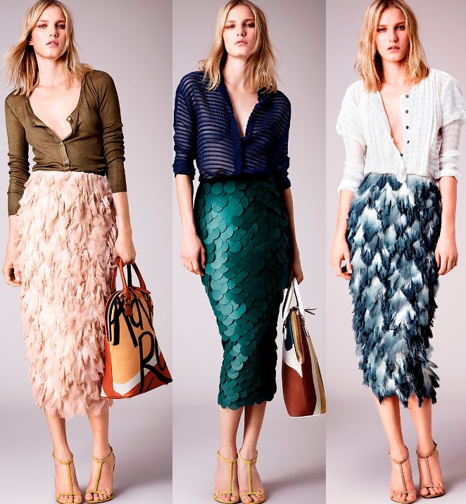 burberry resort 2015 collection skirts