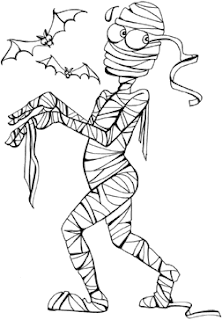 mummy coloring pages