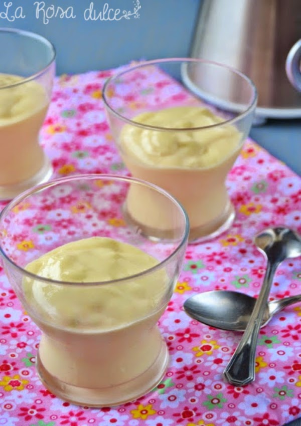 Mousse Helada De Mango Y Plátano, Sin Azúcar Y Sin Lactosa