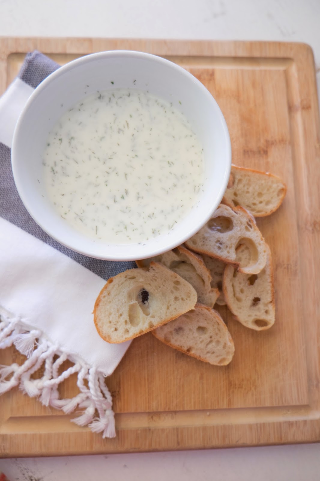 Domestic Fashionista Bread + Dill Dip Copycat La Bou Recipe
