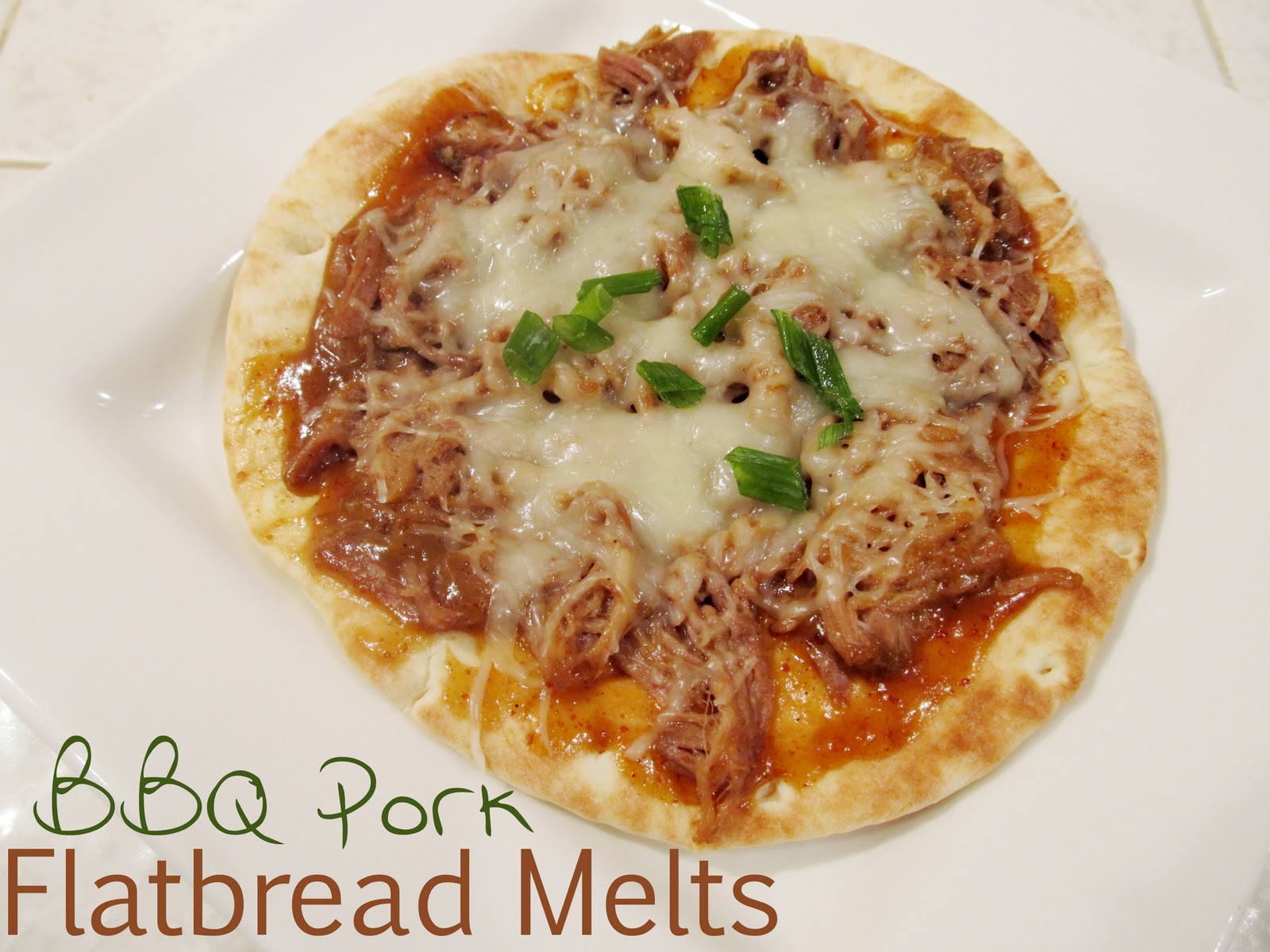 Lovely Little Snippets BBQ Pork Flatbread Melts