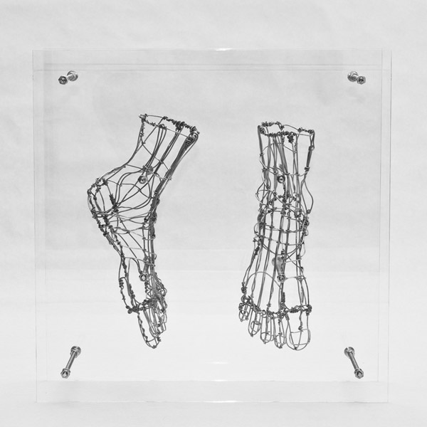 Geek Art Gallery: Sculpture: Wire Anatomy