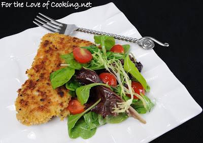 Chicken Milanese with Spring Greens