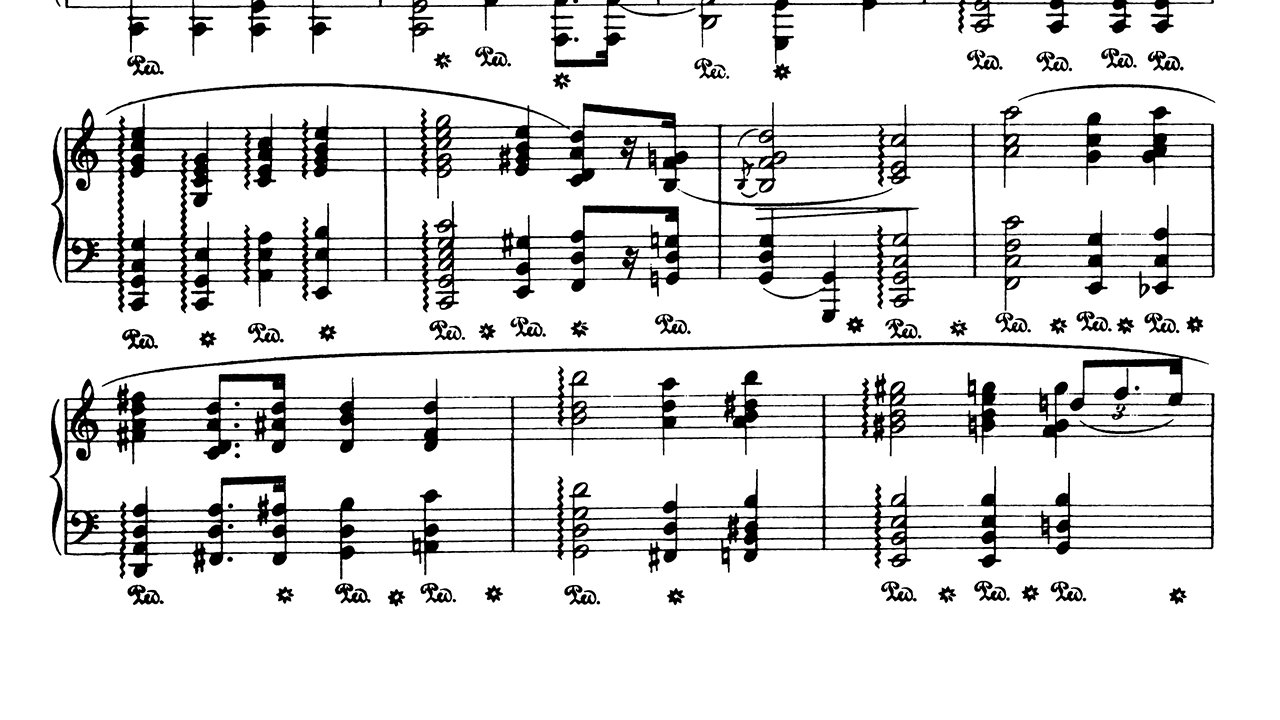 Cincinnati Note Using the Independent Sostenuto Pedal for Rolled Chords