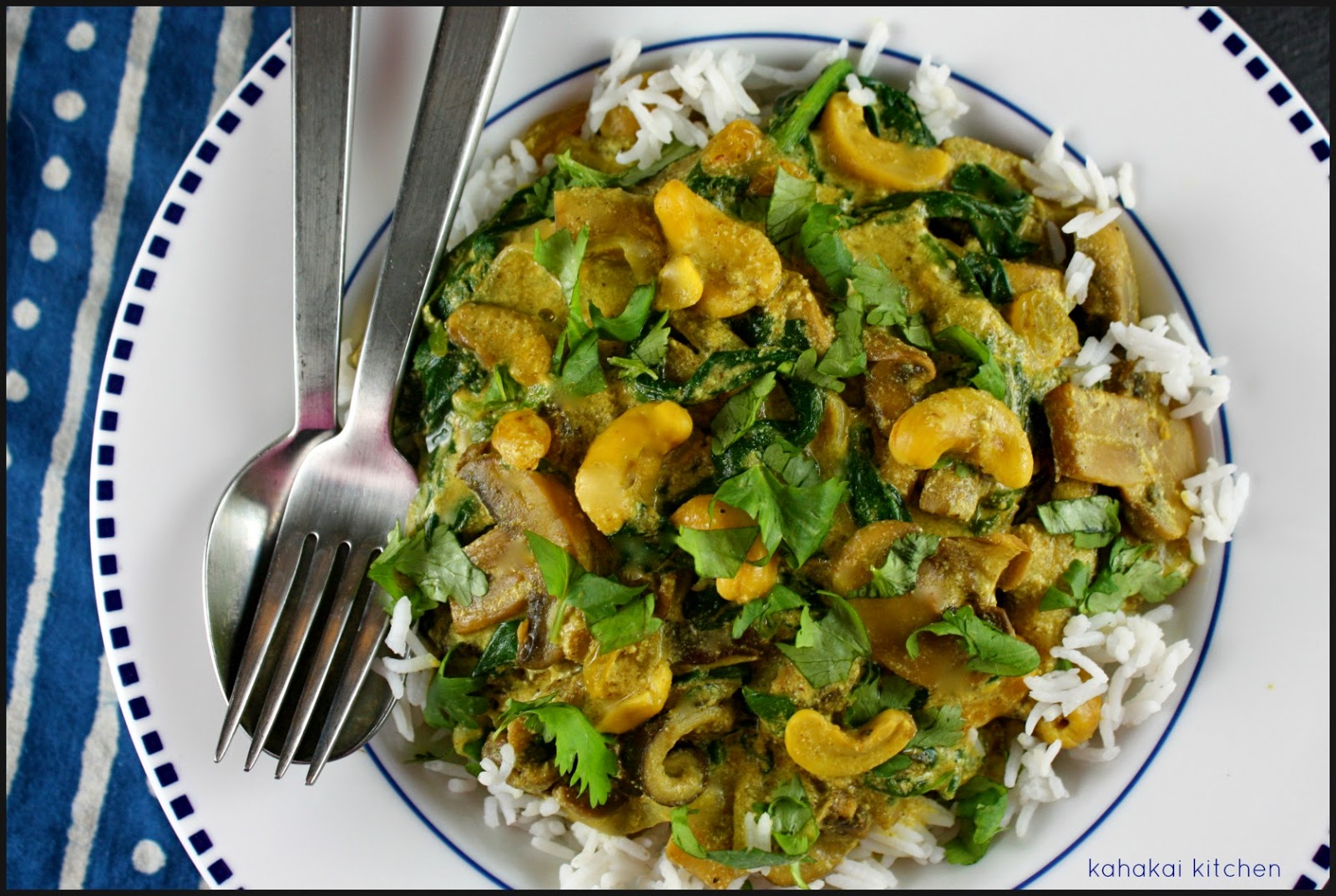 Kahakai Kitchen Mushroom and Spinach Korma MeatFree, SpiceFilled, Creamy Comfort Food