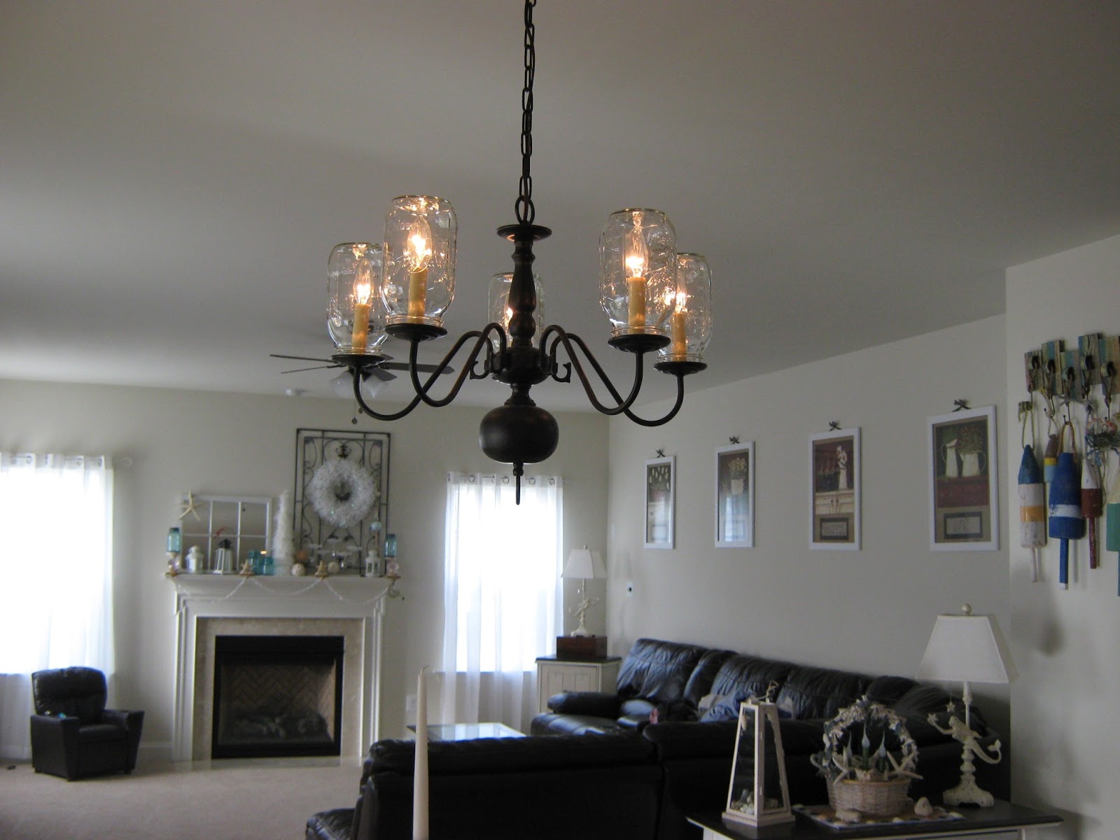 Fake-It Frugal: Fake Pottery Barn Mason Jar Chandelier